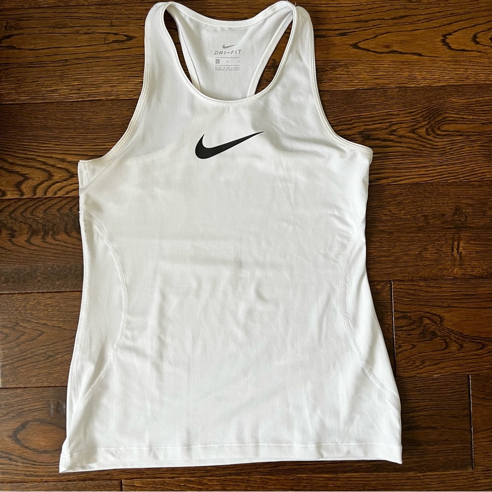 Girls Nike White Dri-Fit Tank Top Worn Once